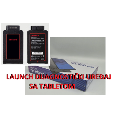 LAUNCH autodijagnostika sa otvorenim funkicjama i tabletom LENOVO M10
